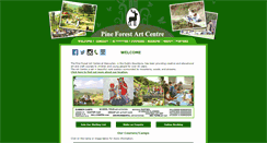 Desktop Screenshot of pineforestartcentre.com
